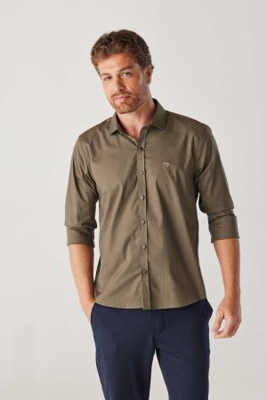 CAMISA ML DALTON SUPER SLIM ELASTANO 177785