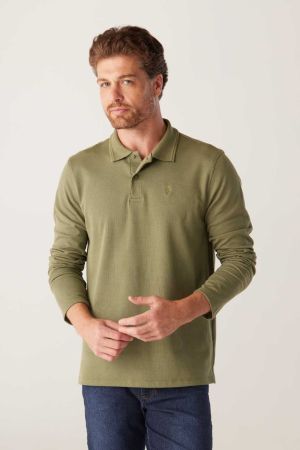 POLO ML CARLOS MALHA DIFERENCIADA SLIM 181099