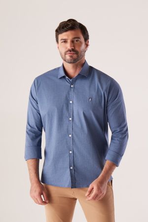 CAMISA ML ALMEIDA ALGODÃO COM ELASTANO 183668